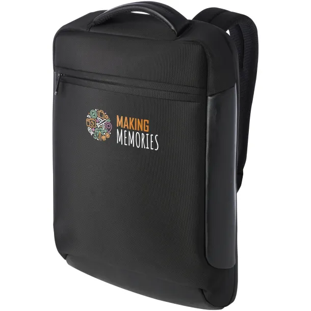 Expedition Pro 15.6" GRS recycled compact laptop backpack 12L Solid black