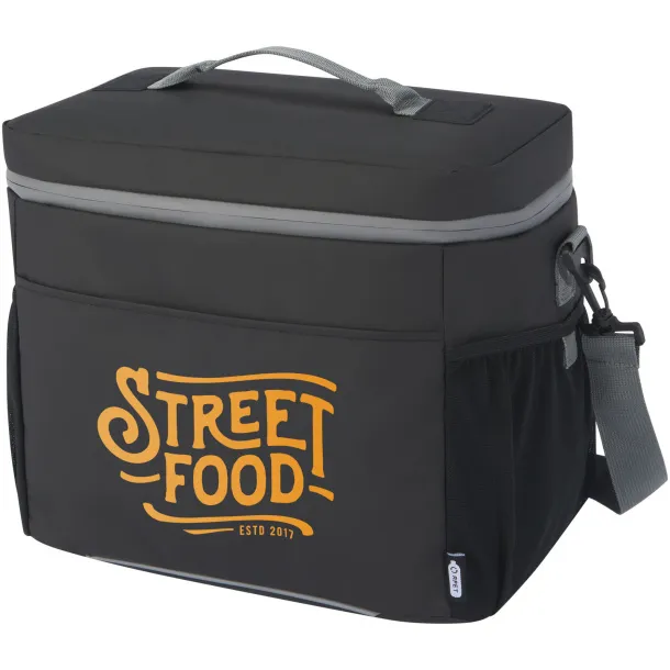 Aqua 20-can GRS recycled water resistant cooler bag 22L Crna