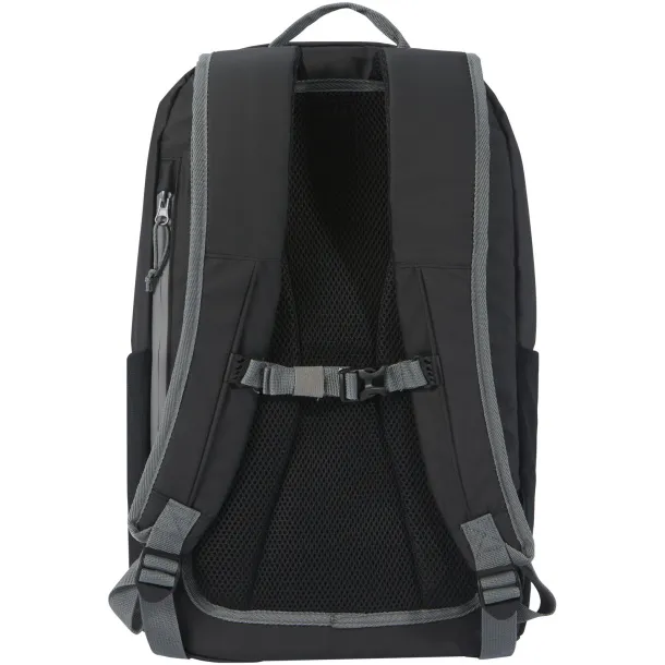 Aqua GRS reciklirani vodootporni 15" laptop ruksak, 21L Solid black