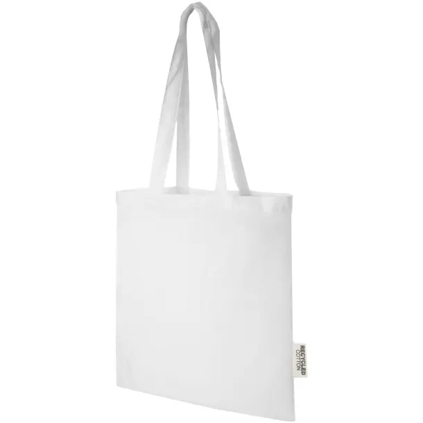 Madras torba od GRS recikliranog pamuka, 140 g/m² Bijela