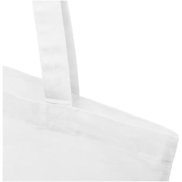 Madras torba od GRS recikliranog pamuka, 140 g/m² Bijela