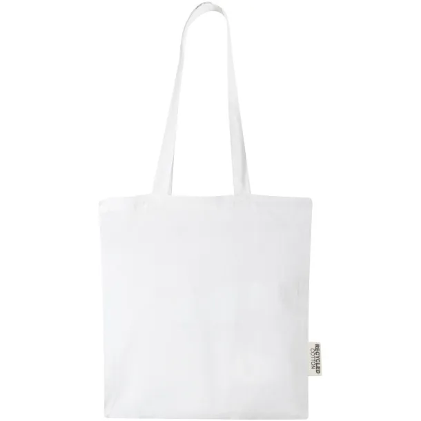 Madras torba od GRS recikliranog pamuka, 140 g/m² Bijela