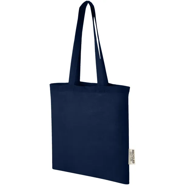 Madras torba od GRS recikliranog pamuka, 140 g/m² Mornarsko plava