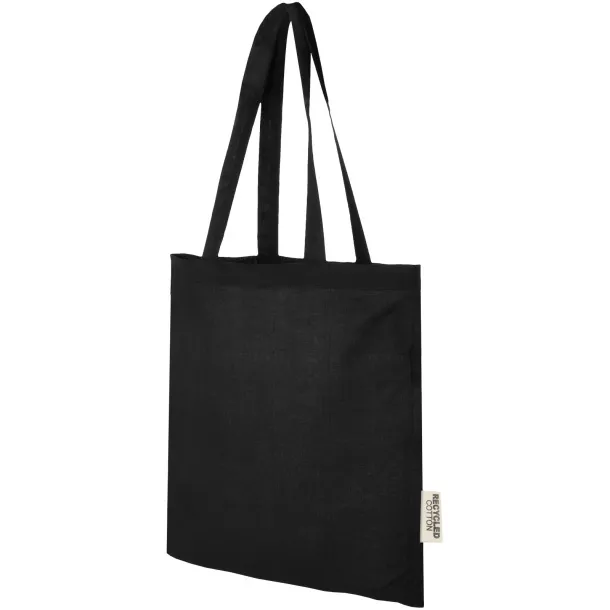 Madras torba od GRS recikliranog pamuka, 140 g/m² Solid black