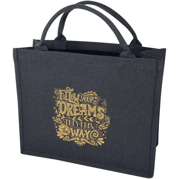 Page 500 g/m² Aware™ recycled book tote bag Denim