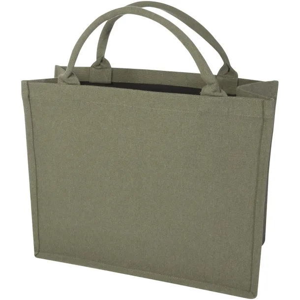 Page 500 g/m² Aware™ recycled book tote bag Green