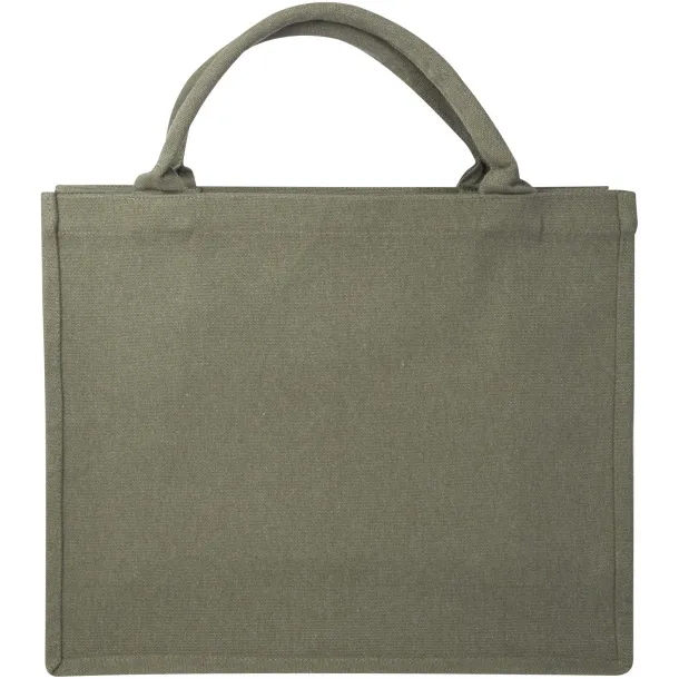 Page 500 g/m² Aware™ recycled book tote bag Green