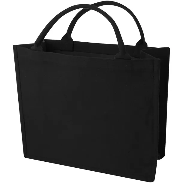 Page 500 g/m² Aware™ recycled book tote bag Black