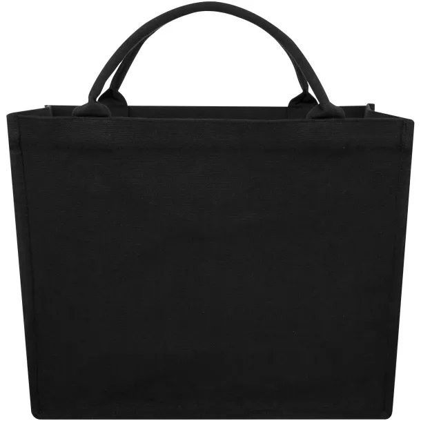 Page 500 g/m² Aware™ recycled book tote bag Black