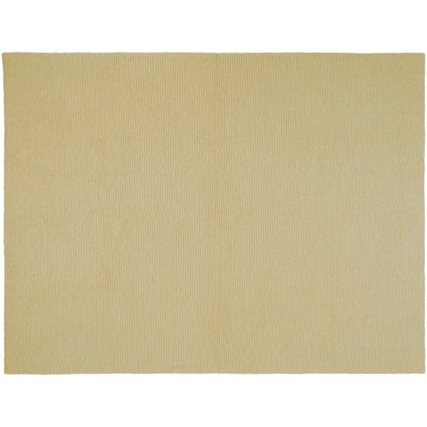 Suzy 150 x 120 cm GRS polyester knitted blanket - Seasons Beige