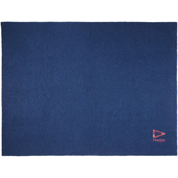 Suzy 150 x 120 cm GRS polyester knitted blanket - Seasons Navy Blue