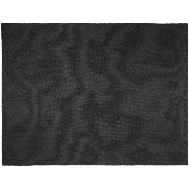 Suzy 150 x 120 cm GRS polyester knitted blanket - Seasons Solid black