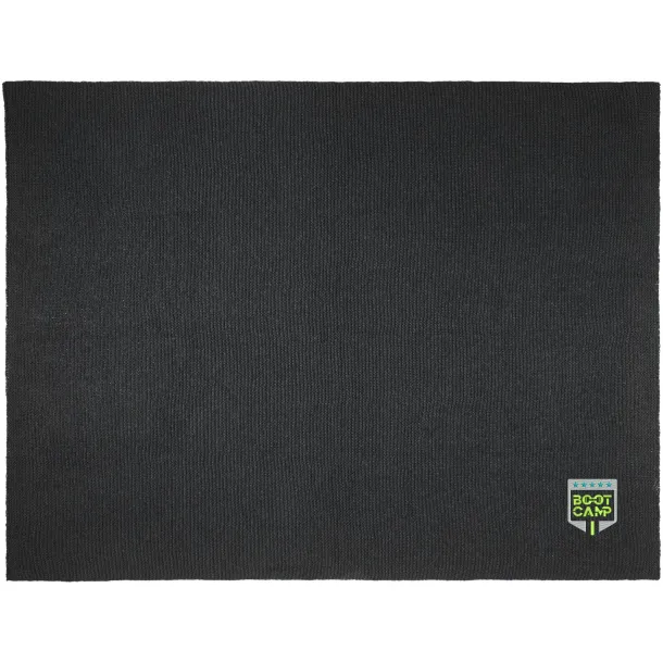 Suzy 150 x 120 cm GRS polyester knitted blanket - Seasons Solid black