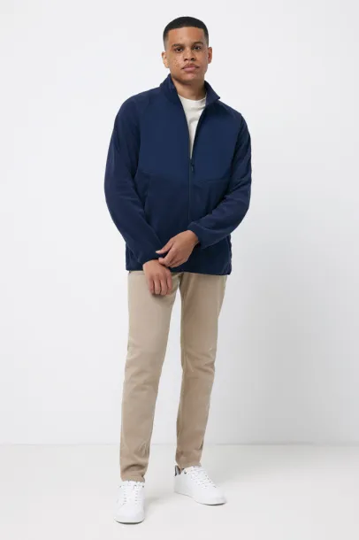  Iqoniq Talung recycled polyester microfleece zip through - iqoniq navy