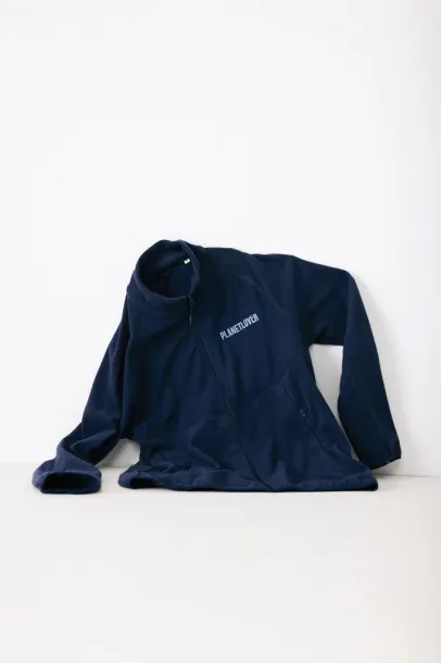  Iqoniq Talung recycled polyester microfleece zip through - iqoniq navy