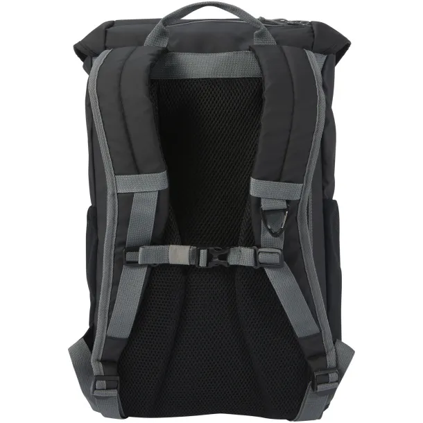 Aqua GRS reciklirani vodootporni 15,6" laptop ruksak, 23L Solid black