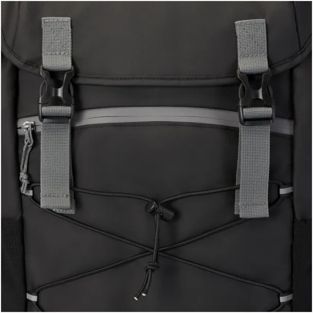 Aqua GRS reciklirani vodootporni 15,6" laptop ruksak, 23L Solid black