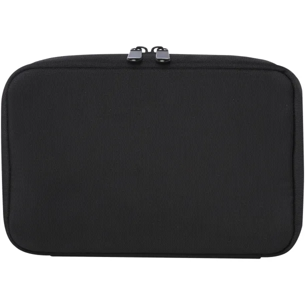 Rise GRS recycled organiser pouch - Tekiō® Solid black