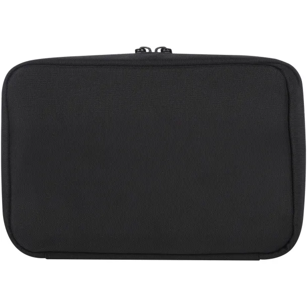 Rise GRS recycled organiser pouch - Tekiō® Solid black