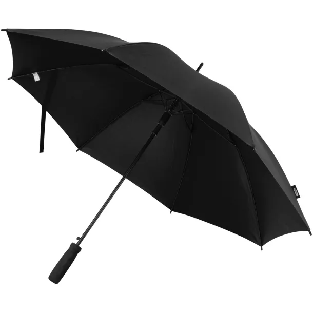 Niel 23" reciklirani PET kišobran s automatskim otvaranjem Solid black