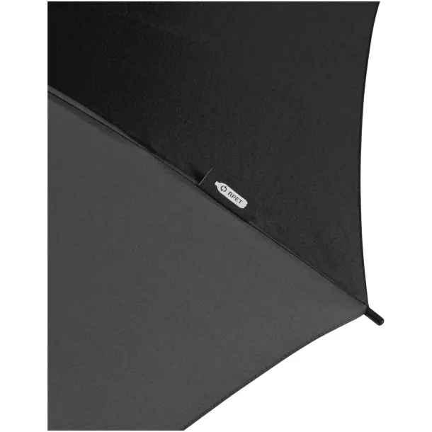 Niel 23" reciklirani PET kišobran s automatskim otvaranjem Solid black