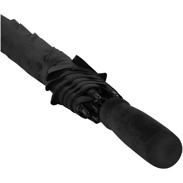 Niel 23" reciklirani PET kišobran s automatskim otvaranjem Solid black