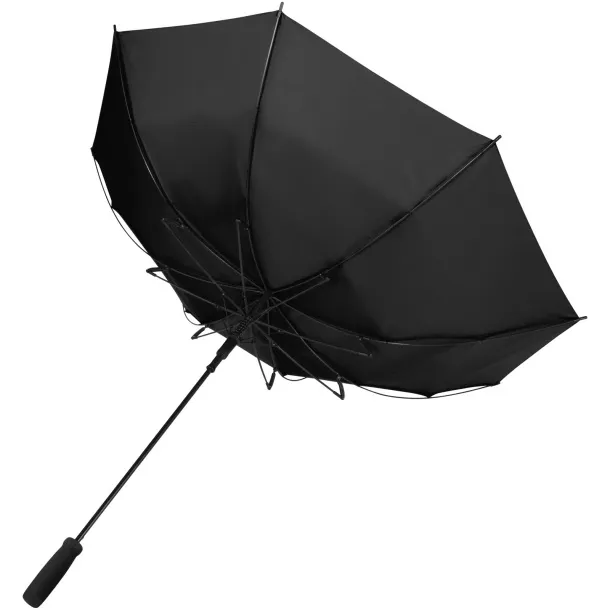 Niel 23" reciklirani PET kišobran s automatskim otvaranjem Solid black