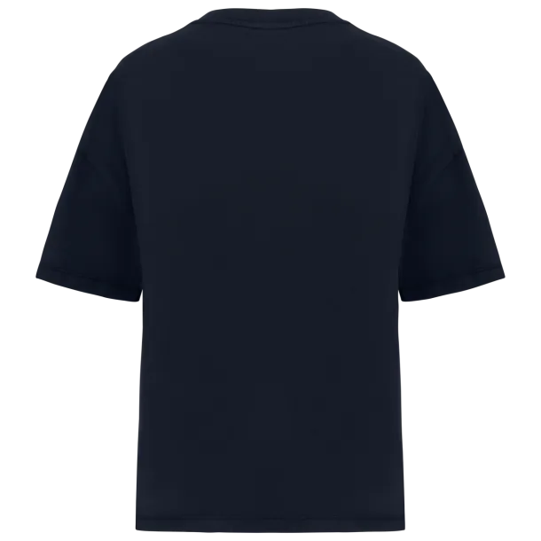  LADIES’ OVERSIZE WASHED EFFECT T-SHIRT - Native Spirit Washed Navy Blue