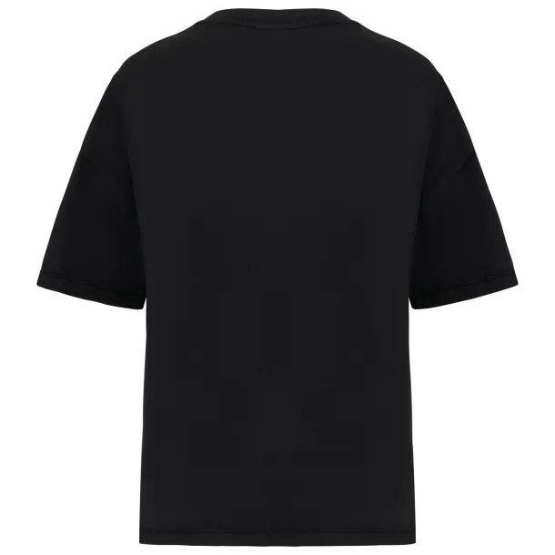  LADIES’ OVERSIZE WASHED EFFECT T-SHIRT - Native Spirit Washed Black