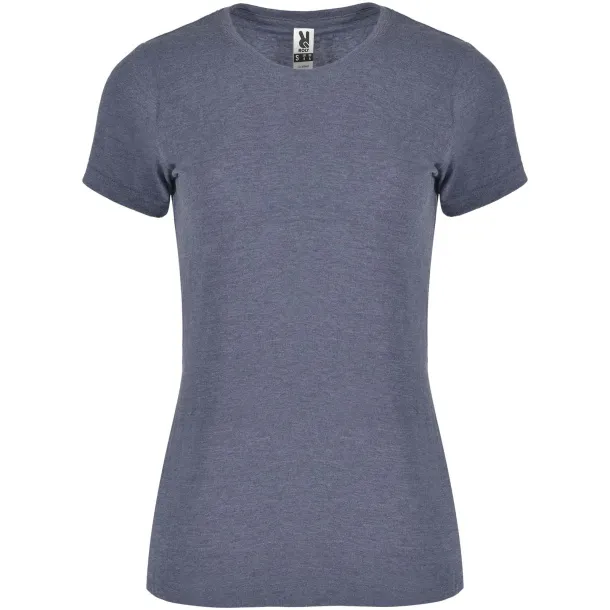 Fox ženska majica kratkih rukava, 150 g/m² - Roly Heather Denim Blue