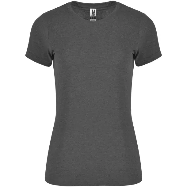 Fox short sleeve women's t-shirt - Roly Heather black