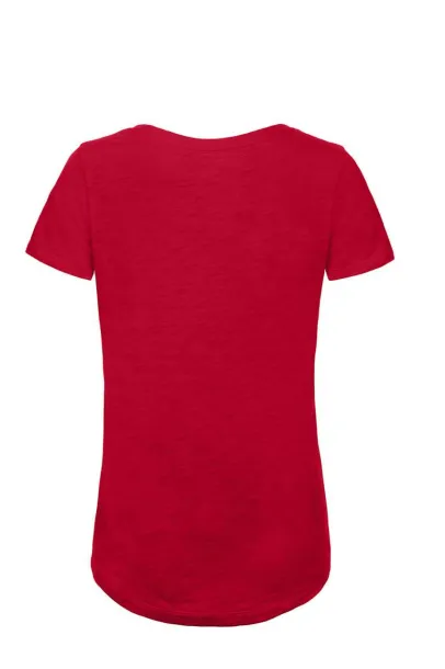  B&C INSPIRE SLUB T-shirt majica / ženska, 120 g/m2 - B&C Chic Red