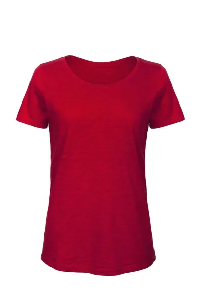  B&C INSPIRE SLUB T-shirt majica / ženska, 120 g/m2 - B&C Chic Red