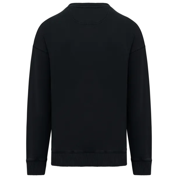  unisex predimenzionirana majica s okruglim izrezom i ispranim izgledom - Native Spirit Washed Black