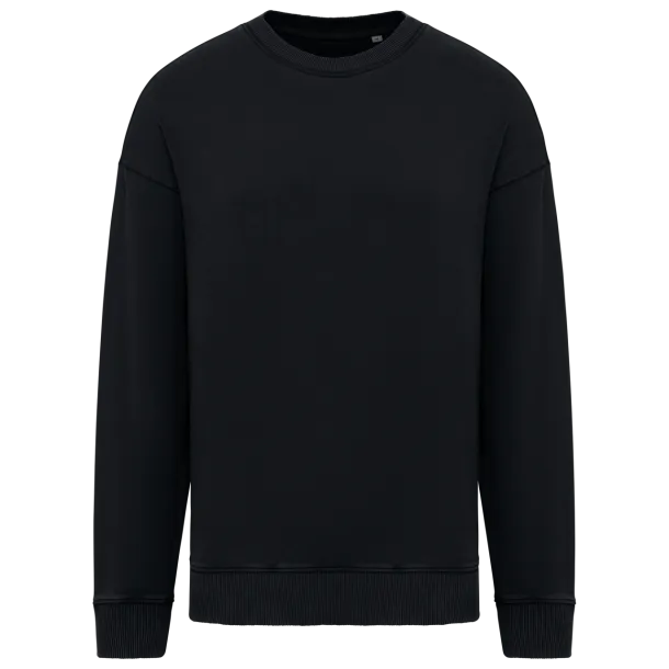  unisex predimenzionirana majica s okruglim izrezom i ispranim izgledom - Native Spirit Washed Black