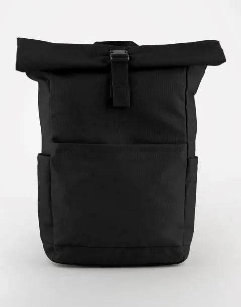  Premium Recycled Roll Top Backpack - Bagbase Black