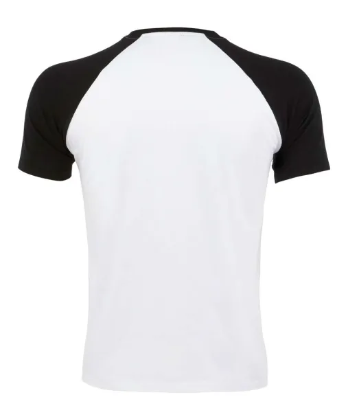  SOL'S FUNKY - MEN'S 2-COLOUR RAGLAN SLEEVES T-SHIRT - SOL'S White Black