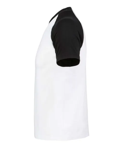  Muška majica s kratkim raglan rukavima, 150 g/m2 - SOL'S Bijela Crna