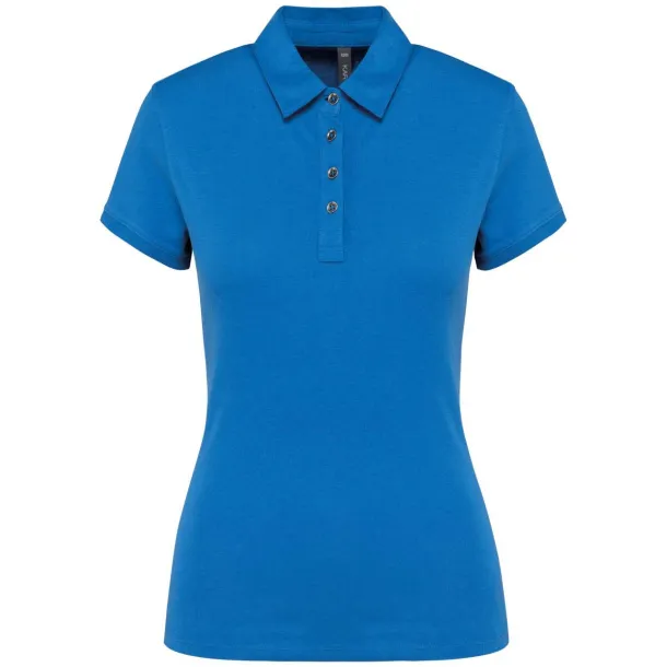  LADIES' SHORT SLEEVED JERSEY POLO SHIRT - Kariban Light Royal Blue