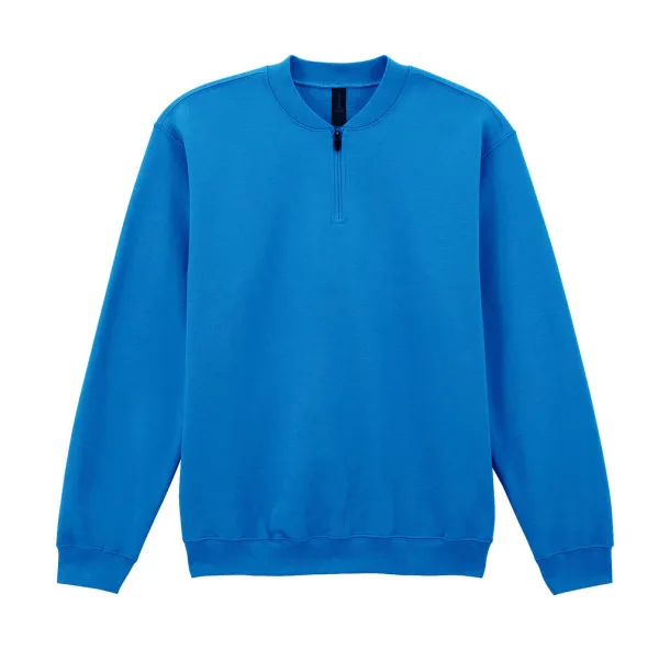 Softstyle flis majica srednje težine za odrasle s 1/4 patentnim zatvaračem - Gildan Kraljevski plava