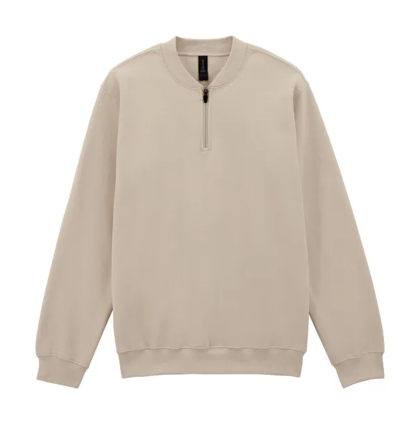 Softstyle flis majica srednje težine za odrasle s 1/4 patentnim zatvaračem, 285 g/m² - Gildan Sand