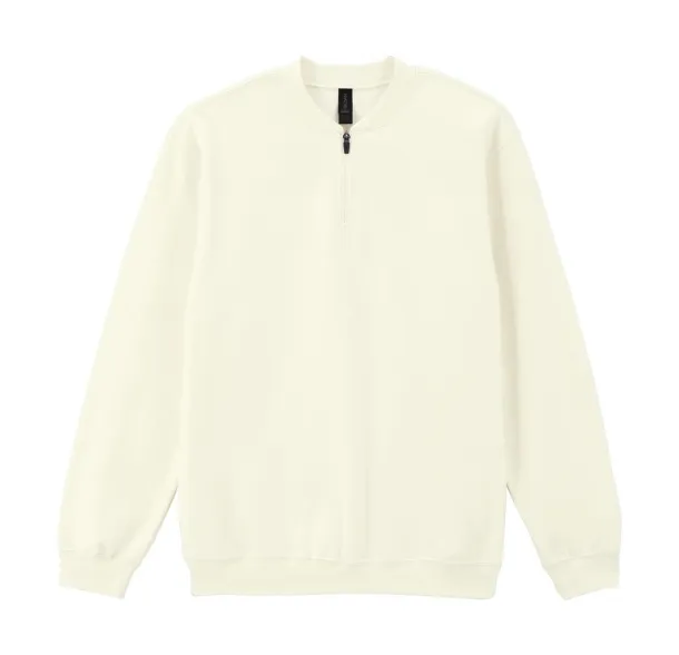 Softstyle flis majica srednje težine za odrasle s 1/4 patentnim zatvaračem - Gildan Off White