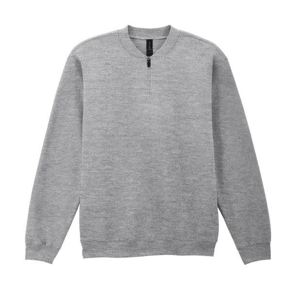 Softstyle flis majica srednje težine za odrasle s 1/4 patentnim zatvaračem - Gildan Sport Grey