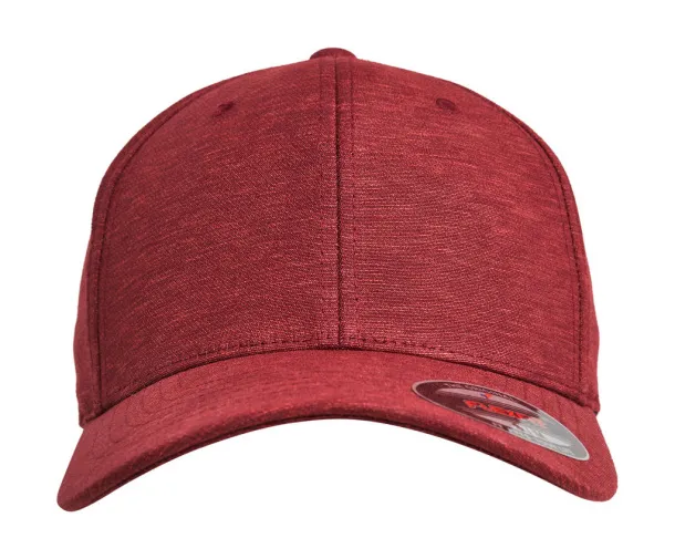 Flexfit Šilterica od prirodne melange tkanine - 6 panela - Flexfit burgundac