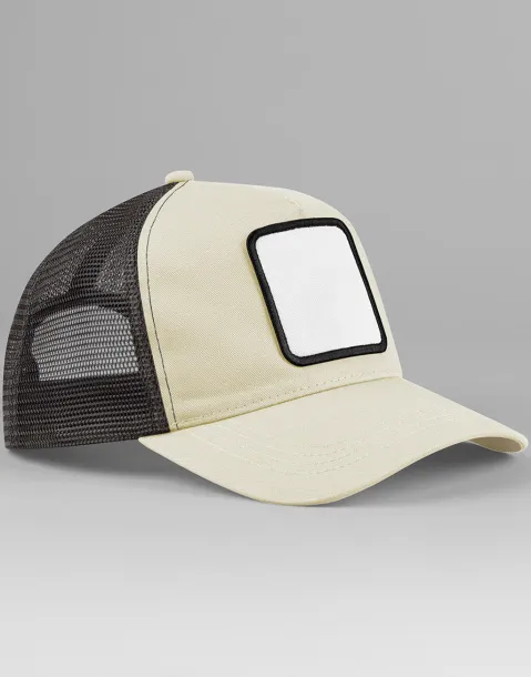  trucker šilterica s ukrasnim zakrpama - 5 panela - Beechfield Stone Shadow Grey