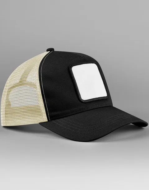  Appliqué Patch 5 Panel Trucker - Beechfield Black Stone