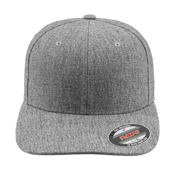 Flexfit jednostavna kapa šilterica - Flexfit Heather Grey