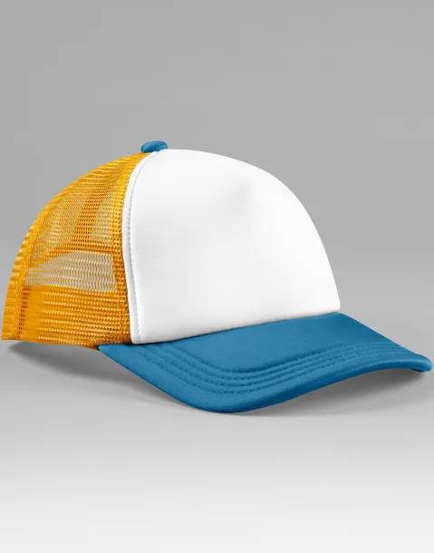  retro trucker kapa šilterica s 5 panela - Beechfield Sunflower Heritage Blue
