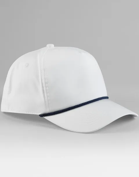  golf šilterica s detaljem od užeta - 5 panela - Beechfield Bijela Mornarsko plava