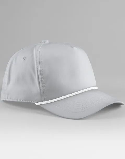  golf šilterica s detaljem od užeta - 5 panela - Beechfield Light Grey Bijela